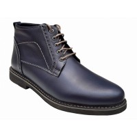 Ghete casual barbati din piele naturala (imblanite) Tomas Bleumarin GKR20BLM
